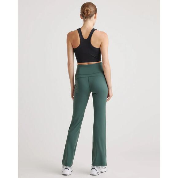 Quince Ultra-Form High-Rise Flared Pant/Leggings – Forest Green, Size M – NWT - Picture 7 of 13